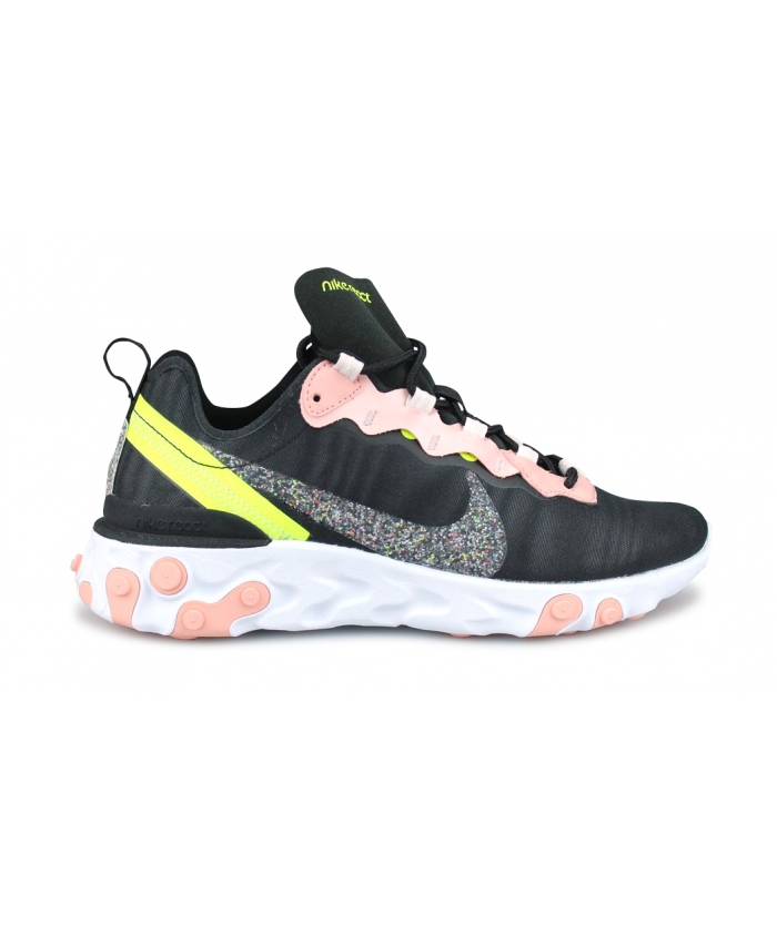 nike react noir et rose